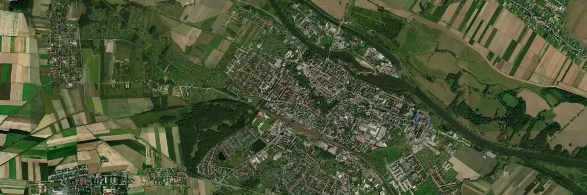 Widok na miasto: Brzeg