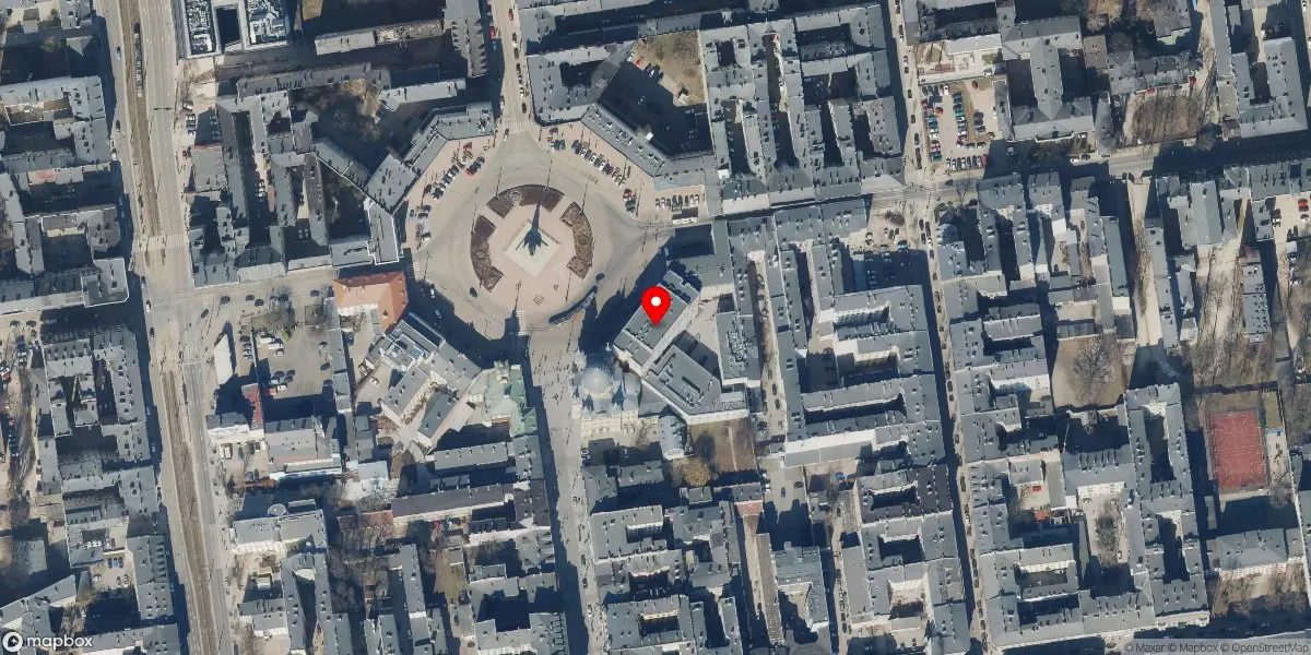 Satelitarny widok na Muzeum Archeologiczne i Etnograficzne w Łodzi