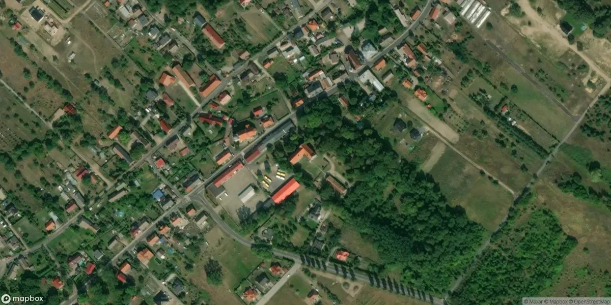 Satelitarny widok na Muzeum Archeologiczne Środkowego Nadodrza w Zielonej Górze z siedzibą w Świdnicy