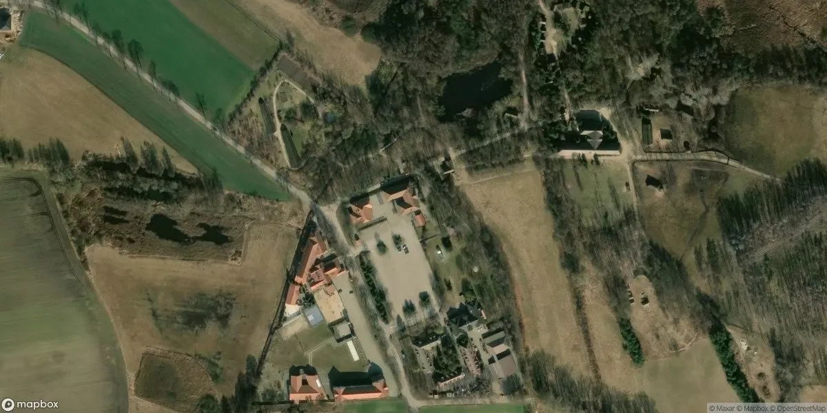 Satelitarny widok na Muzeum Archeologiczne w Biskupinie