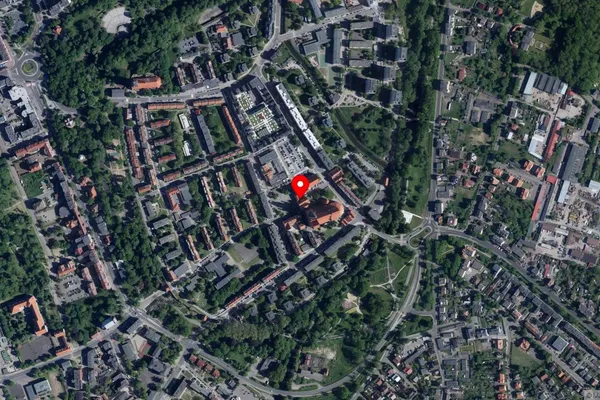 Widok z lotu ptaka: Muzeum Archeologiczno – Historyczne w Stargardzie