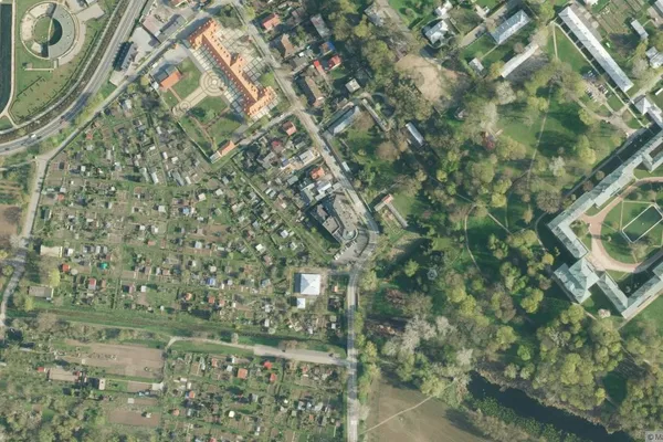 Widok z lotu ptaka: Muzeum Badań Polarnych w Puławach