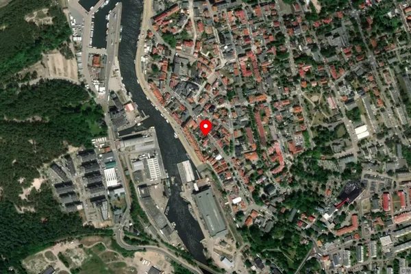 Widok z lotu ptaka: Muzeum Bursztynu w Ustce