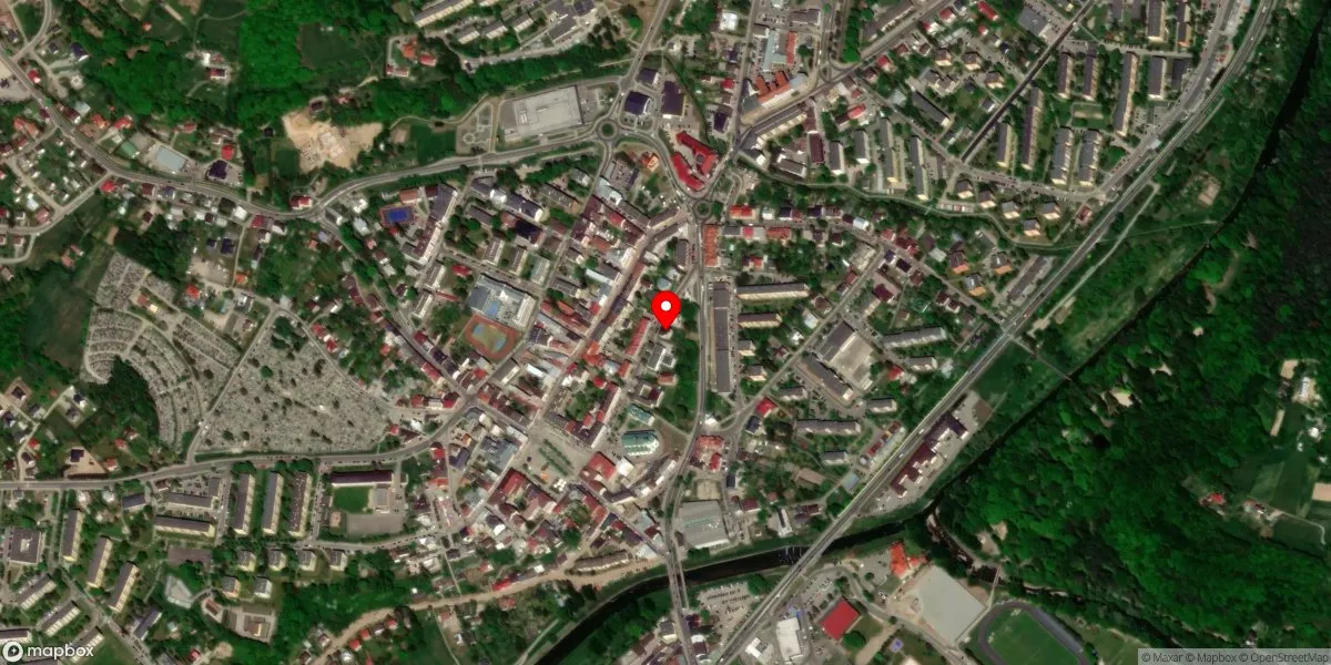 Satelitarny widok na Muzeum - Dwory Karwacjanów i Gładyszów w Gorlicach