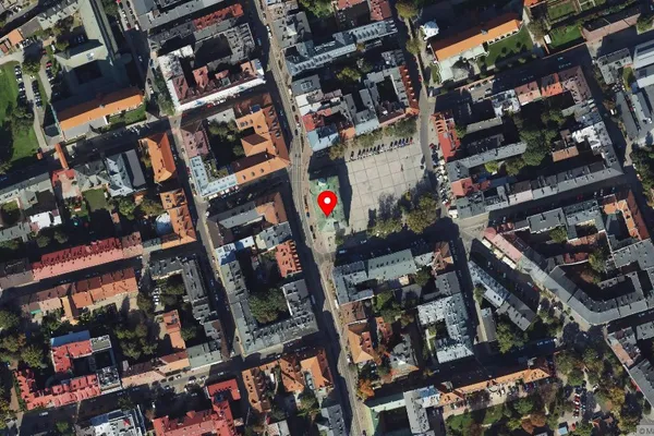 Widok z lotu ptaka: Muzeum Etnograficzne im. Seweryna Udzieli w Krakowie