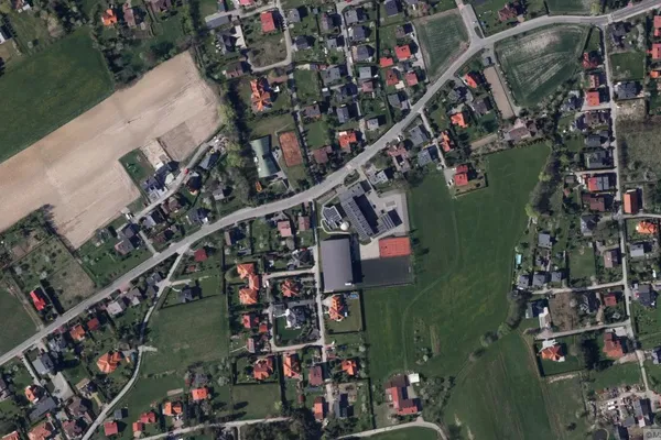 Widok z lotu ptaka: Muzeum Fauny i Flory Morskiej i Śródlądowej w Jaworzu