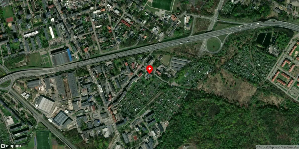 Satelitarny widok na Muzeum Górnictwa Węglowego w Zabrzu