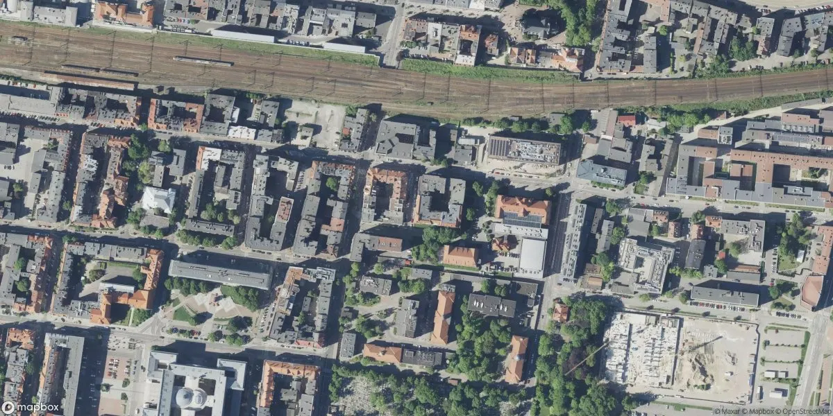 Satelitarny widok na Muzeum Historii Katowic w Katowicach