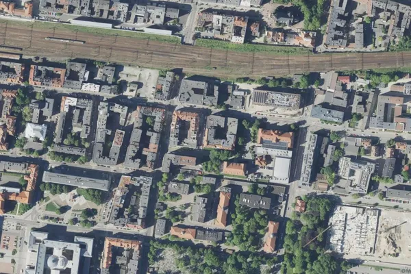 Widok z lotu ptaka: Muzeum Historii Katowic w Katowicach