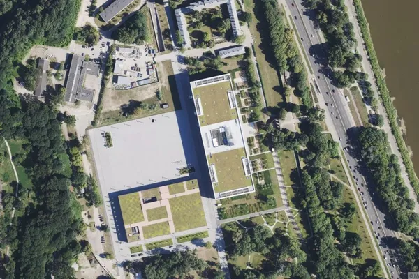 Widok z lotu ptaka: Muzeum Historii Polski w Warszawie