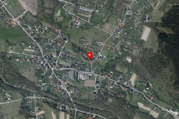 Widok z lotu ptaka: Muzeum Historyczno-Etnograficzne w Andrychowie