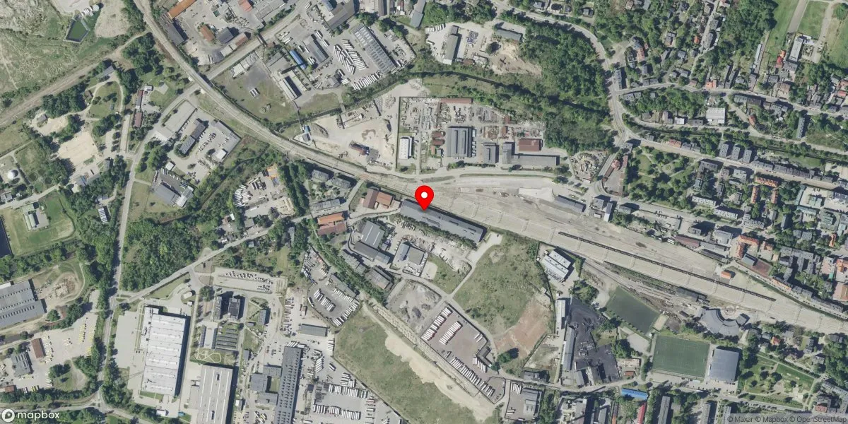 Satelitarny widok na Muzeum Hutnictwa Cynku - Walcownia