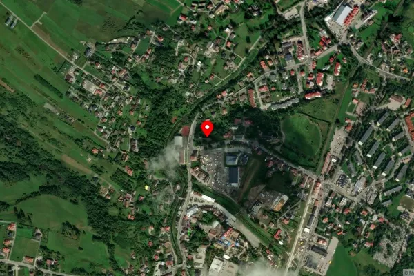 Widok z lotu ptaka: Muzeum im. Władysława Orkana w Rabce - Zdroju