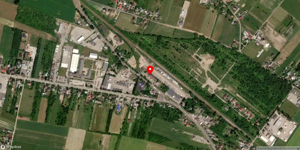 Satelitarny widok na Muzeum Kresów i Ziemi Ostrowskiej im. Marzeny i Zbigniewa Banaszków w Ostrowi Mazowieckiej (w organizacji)