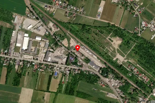 Widok z lotu ptaka: Muzeum Kresów i Ziemi Ostrowskiej im. Marzeny i Zbigniewa Banaszków w Ostrowi Mazowieckiej (w organizacji)