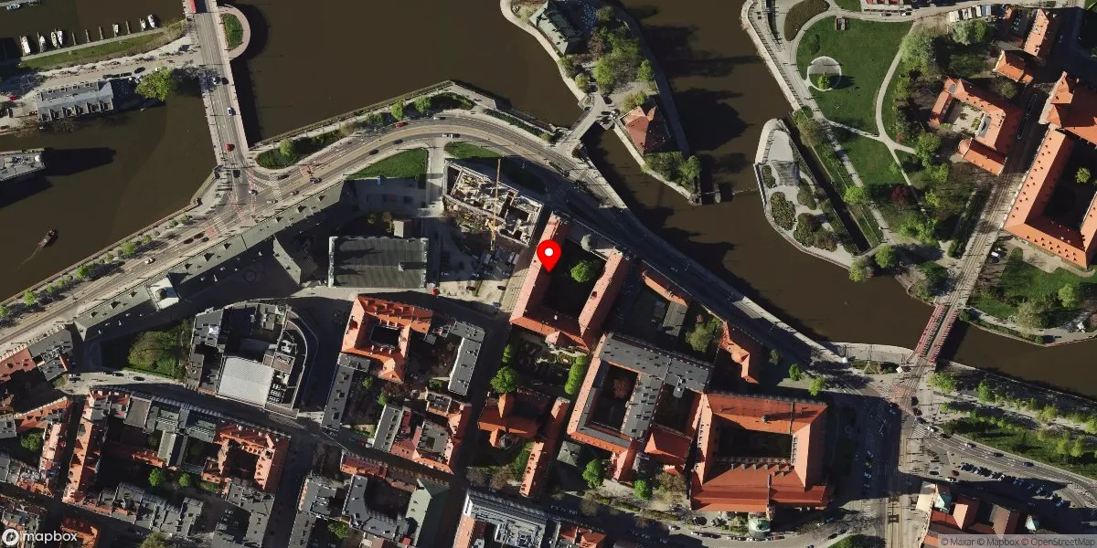 Satelitarny widok na Muzeum Książąt Lubomirskich