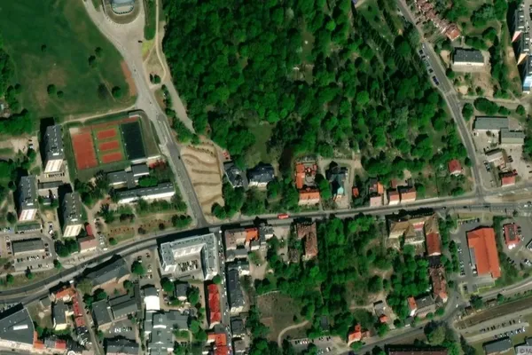 Widok z lotu ptaka: Muzeum Lubuskie im. Jana Dekerta w Gorzowie Wielkopolskim
