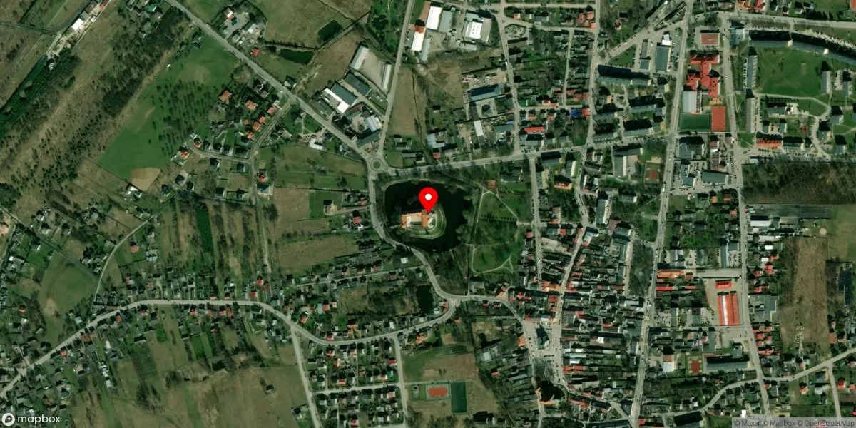 Satelitarny widok na Muzeum Ludowych Instrumentów Muzycznych w Szydłowcu