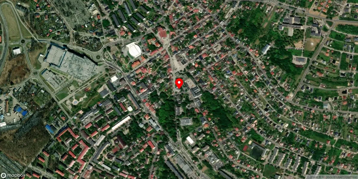 Satelitarny widok na Muzeum Miasta Jaworzna