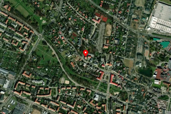 Widok z lotu ptaka: Muzeum Miejskie w Tychach