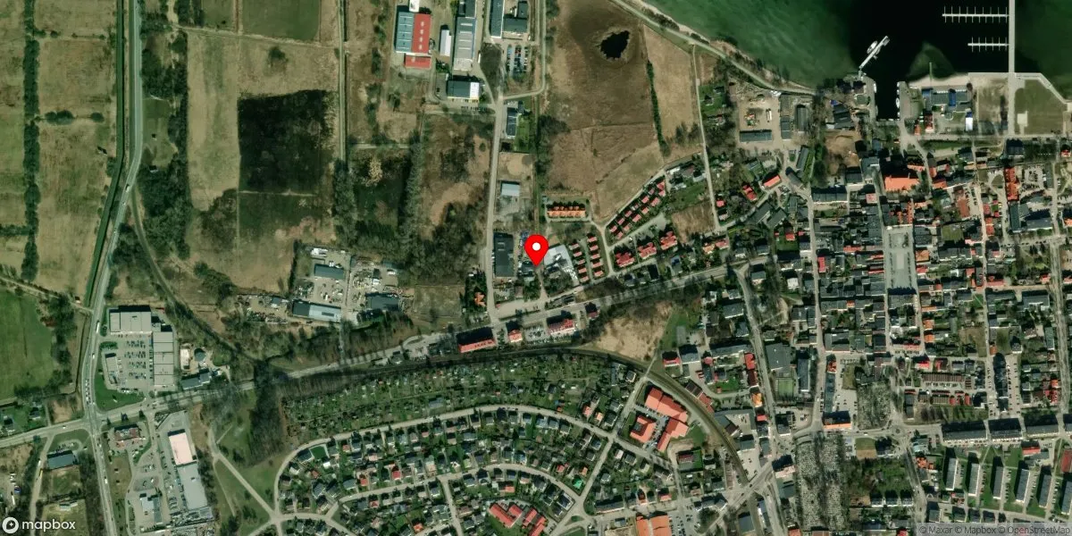Satelitarny widok na Muzeum Morskiego Dywizjonu Lotniczego w Pucku