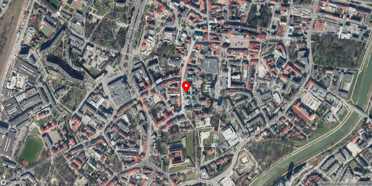Satelitarny widok na Muzeum Okręgowe w Rzeszowie