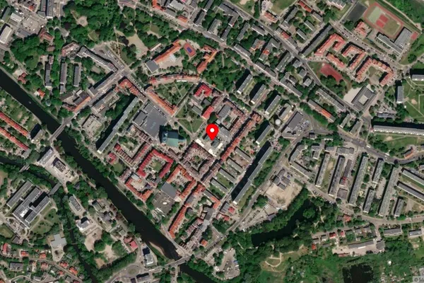 Widok z lotu ptaka: Muzeum ,,Patria Colbergiensis” w Kołobrzegu