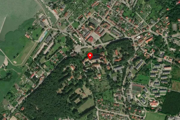 Widok z lotu ptaka: Muzeum Pomnika Historii „Frombork - zespół katedralny" we Fromborku