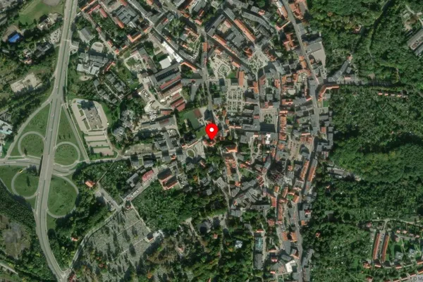 Widok z lotu ptaka: Muzeum Porcelany w Wałbrzychu