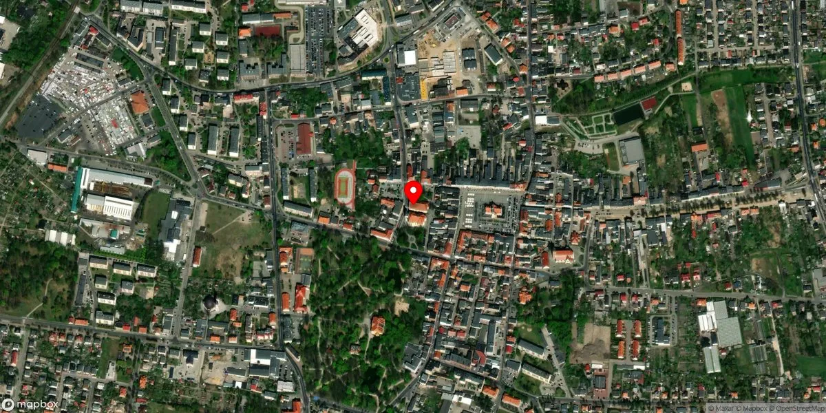 Satelitarny widok na Muzeum Regionalne im. Hieronima Ławniczaka w Krotoszynie