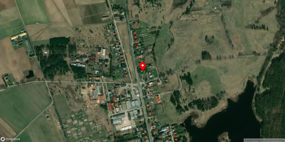 Satelitarny widok na Muzeum Regionalne im. Walentyny Dermackiej z Sapiehów w Pieckach (w organizacji)
