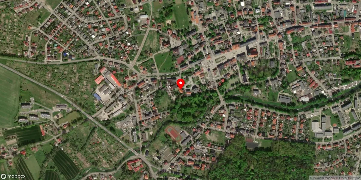 Satelitarny widok na Muzeum Regionalne w Chojnowie