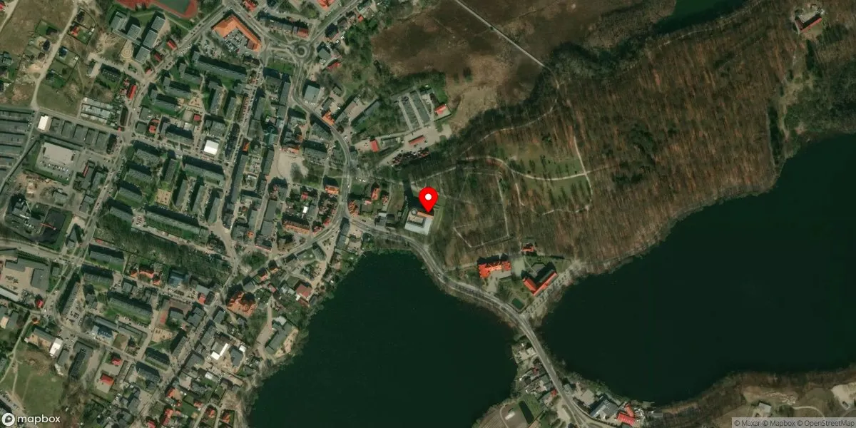 Satelitarny widok na Muzeum Regionalne w Człuchowie