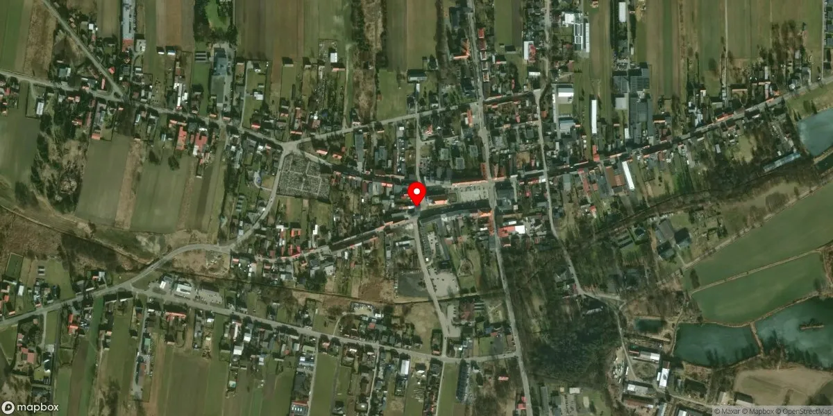 Satelitarny widok na Muzeum Regionalne w Dobrodzieniu