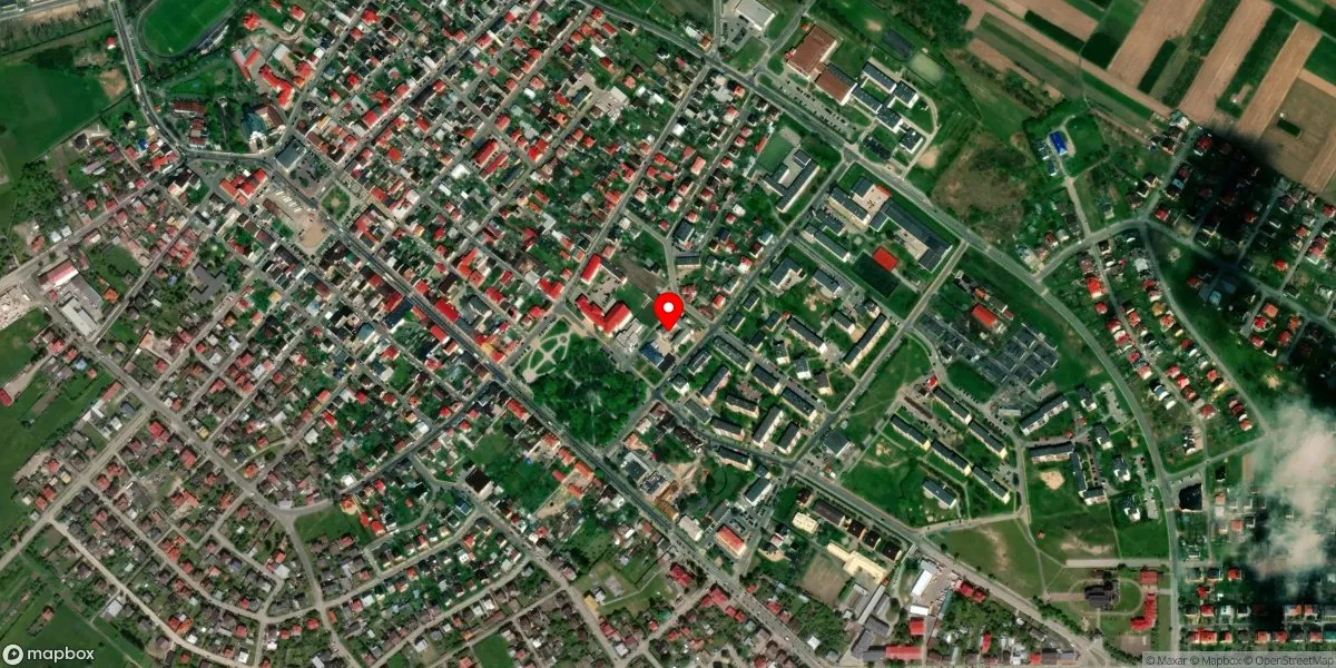 Satelitarny widok na Muzeum Regionalne w Janowie Lubelskim
