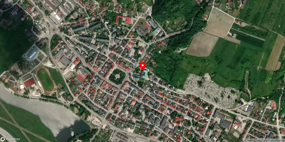 Satelitarny widok na Muzeum Regionalne w Pińczowie