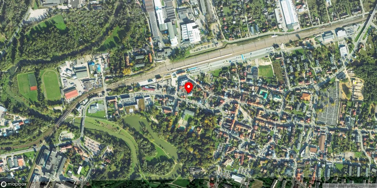 Satelitarny widok na Muzeum Regionalne w Skawinie