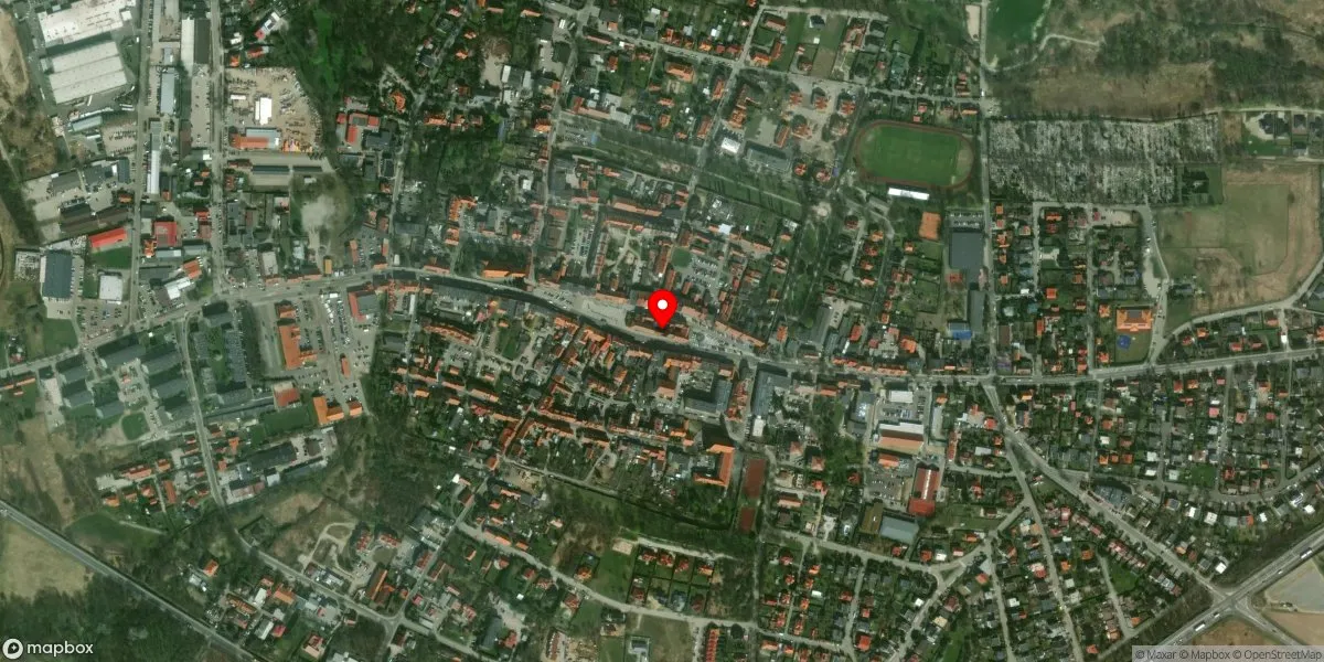 Satelitarny widok na Muzeum Regionalne w Środzie Śląskiej