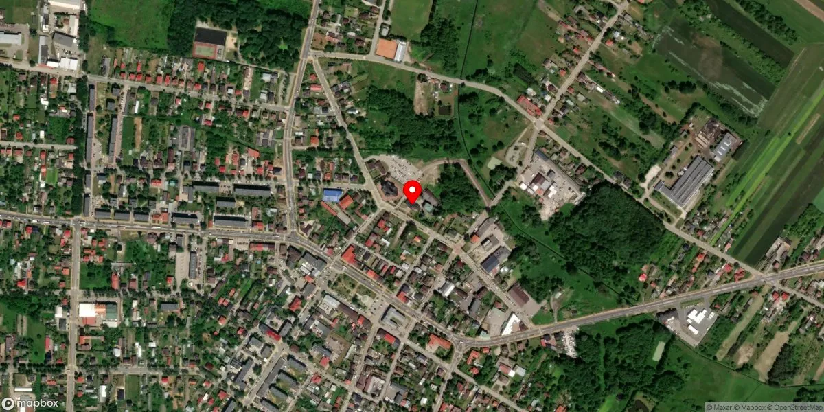 Satelitarny widok na Muzeum Regionalne w Zwoleniu