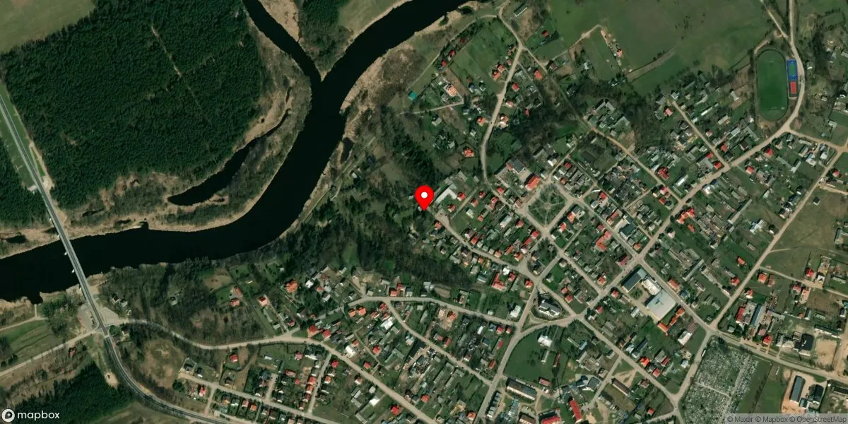 Satelitarny widok na Muzeum - Skansen Kurpiowski im. Adama Chętnika w Nowogrodzie
