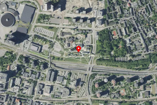 Widok z lotu ptaka: Muzeum Śląskie w Katowicach