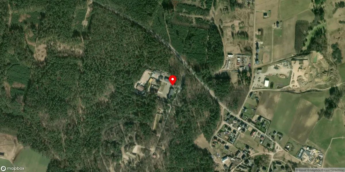 Satelitarny widok na Muzeum Techniki Wojskowej ,,GRYF”