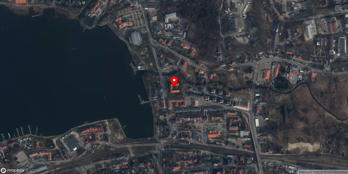 Satelitarny widok na Muzeum w Ostródzie