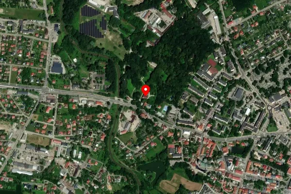 Widok z lotu ptaka: Muzeum w Przeworsku - Zespół Pałacowo-Parkowy