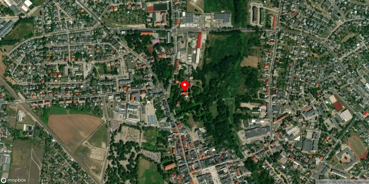 Satelitarny widok na Muzeum - Zamek Górków w Szamotułach