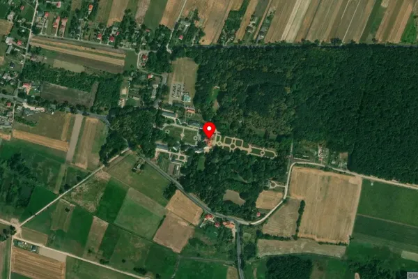 Widok z lotu ptaka: Muzeum Zamoyskich w Kozłówce