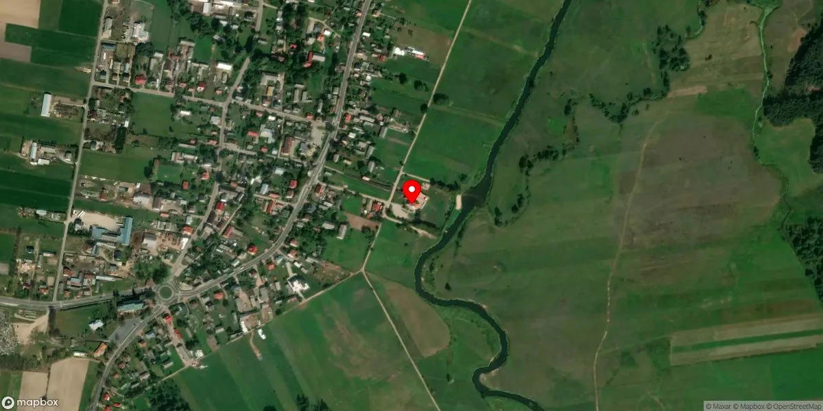 Satelitarny widok na Muzeum Zbrojownia na Zamku w Liwie