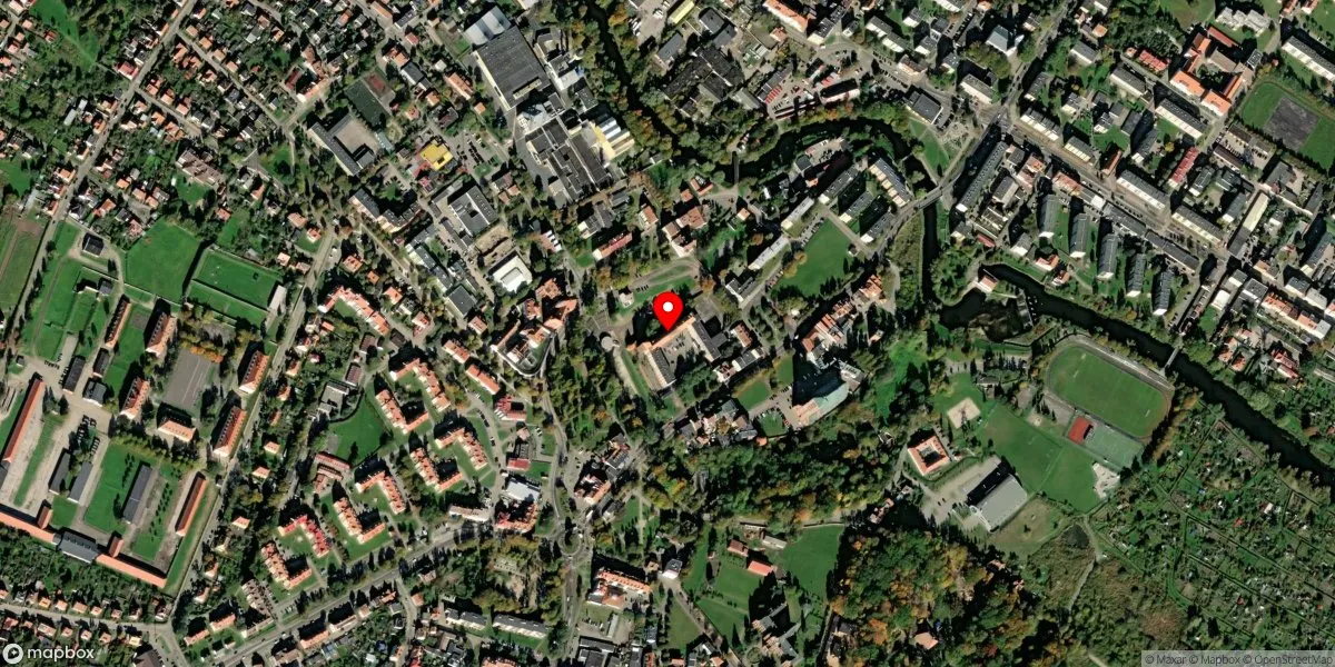 Satelitarny widok na Muzeum Ziemi Braniewskiej