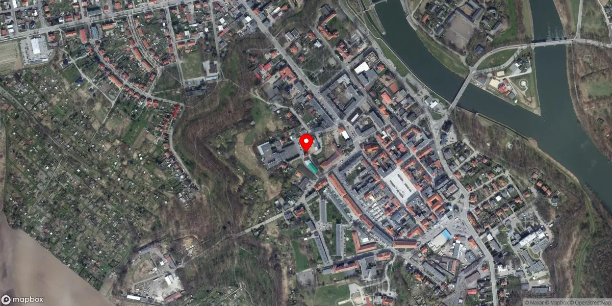 Satelitarny widok na Muzeum Ziemi Kozielskiej w Kędzierzynie Koźlu