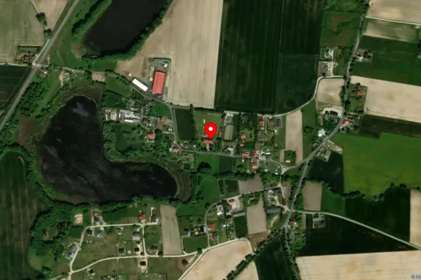 Widok z lotu ptaka: Muzeum Ziemi Mogileńskiej w Mogilnie z siedzibą w Chabsku